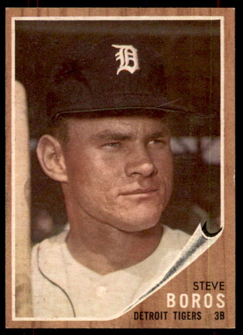 Steve Boros Card 1962 Topps #62 Image 1