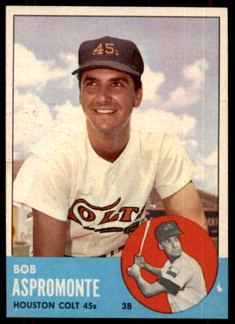 Bob Aspromonte Card 1963 Topps #45 Image 1