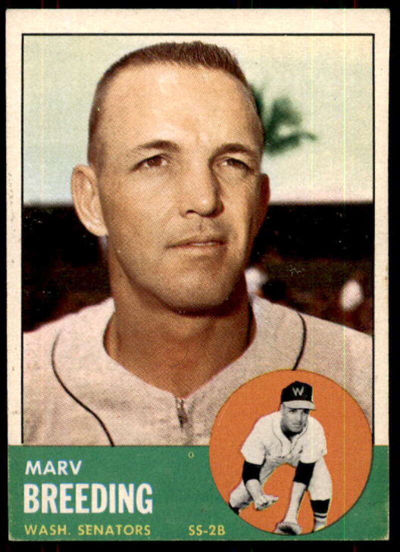 Marv Breeding Card 1963 Topps #149 Image 1