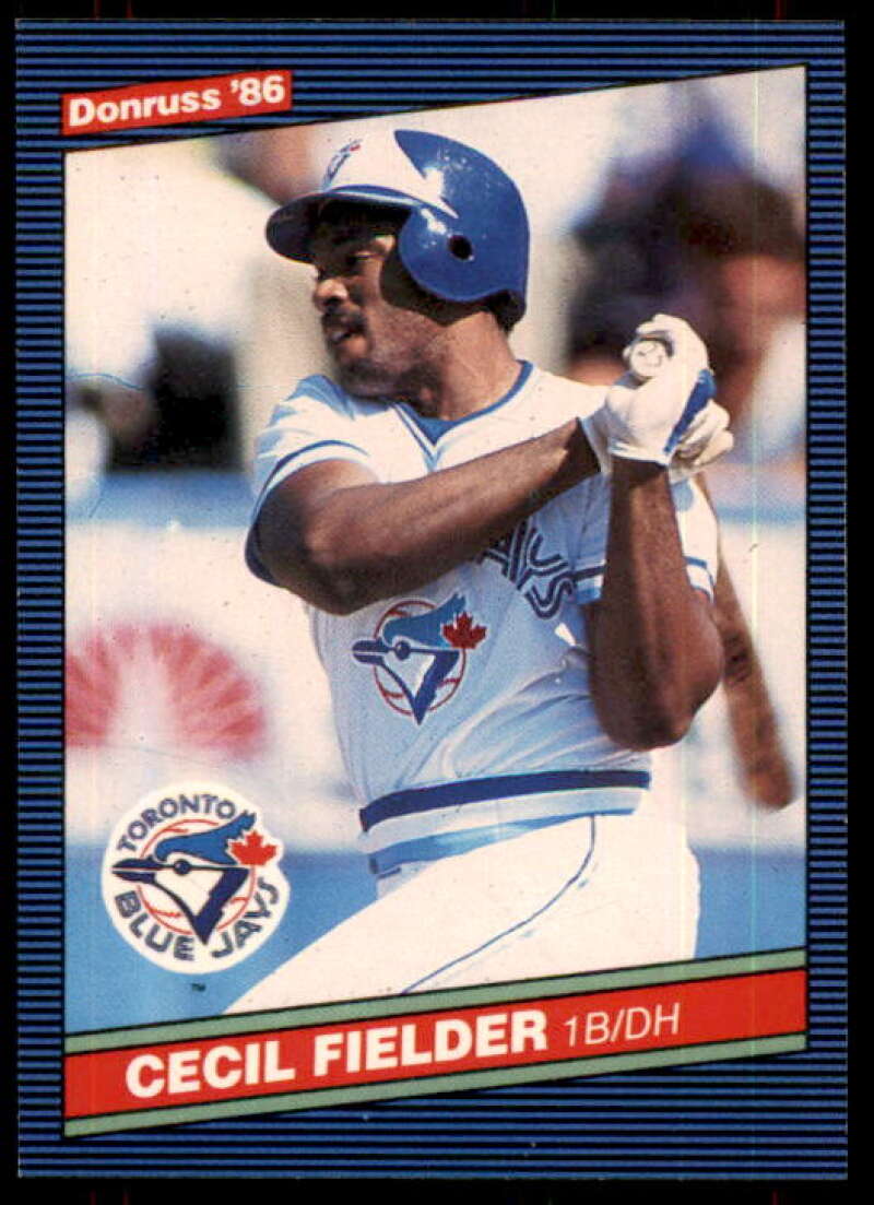 Cecil Fielder Rookie Card 1986 Donruss #512 Image 1