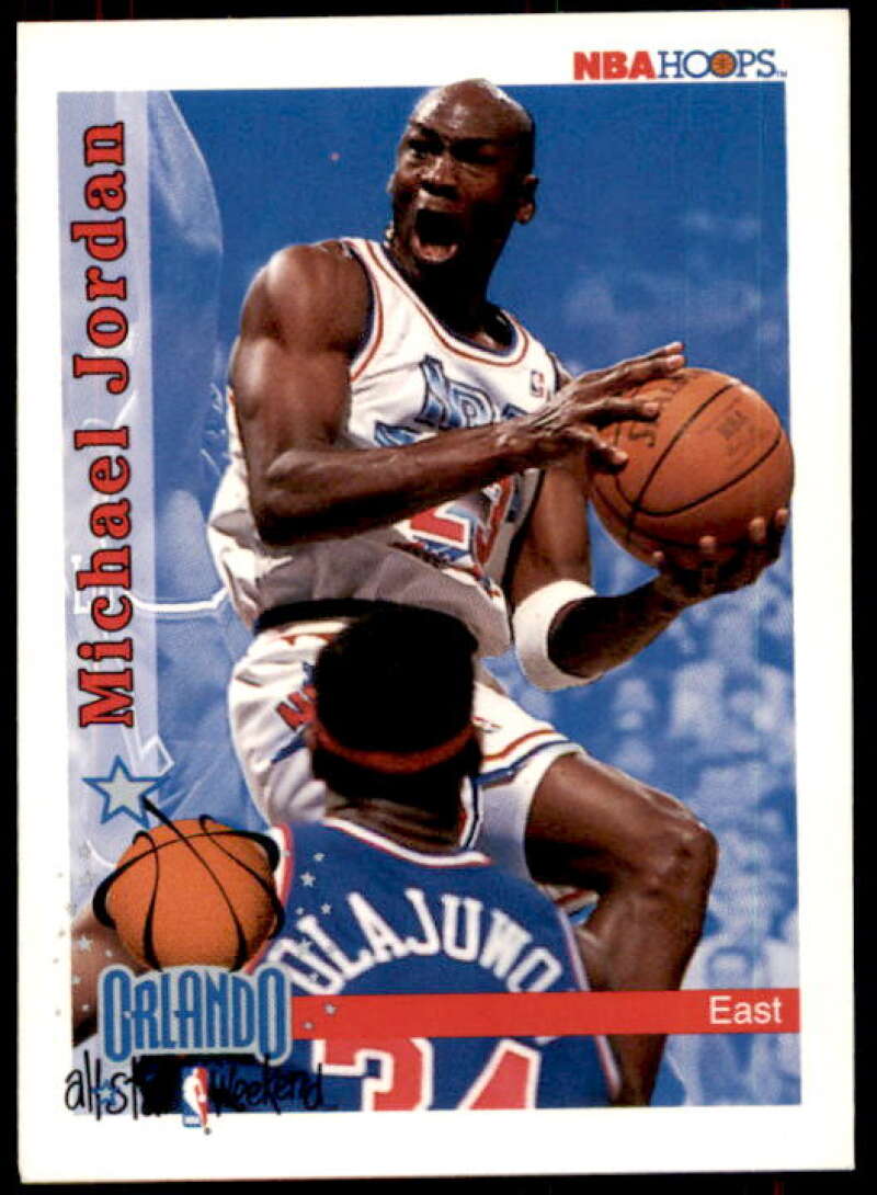 Michael Jordan AS Card 1992-93 Hoops #298 Image 1