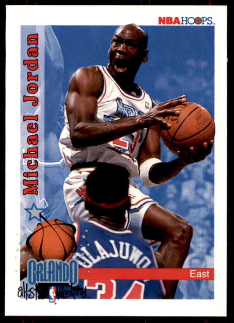 Michael Jordan AS Card 1992-93 Hoops #298 Image 1