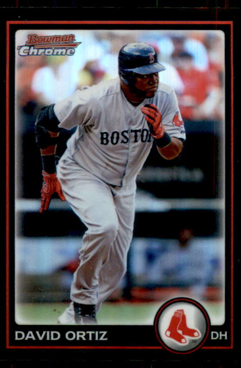 David Ortiz Card 2010 Bowman Chrome Refractors #22 Image 1