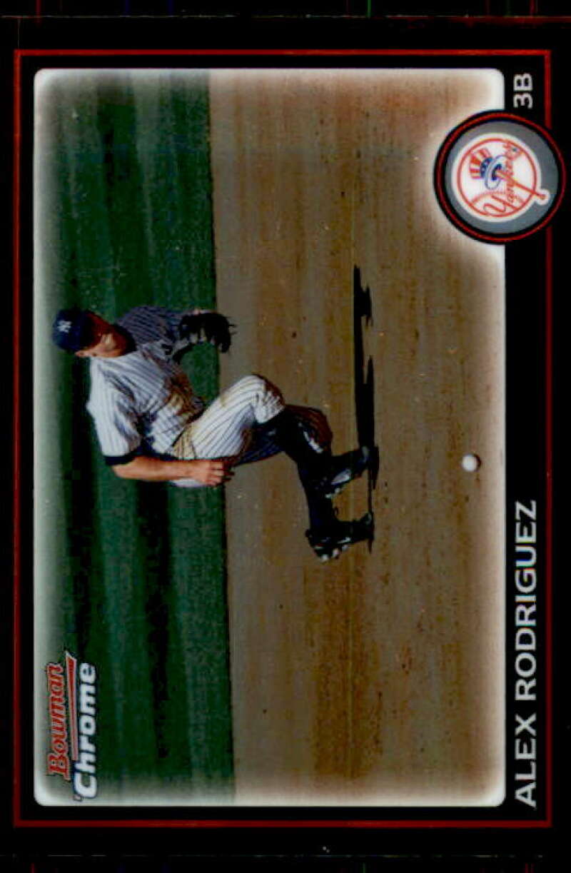 Alex Rodriguez Card 2010 Bowman Chrome Refractors #118 Image 1