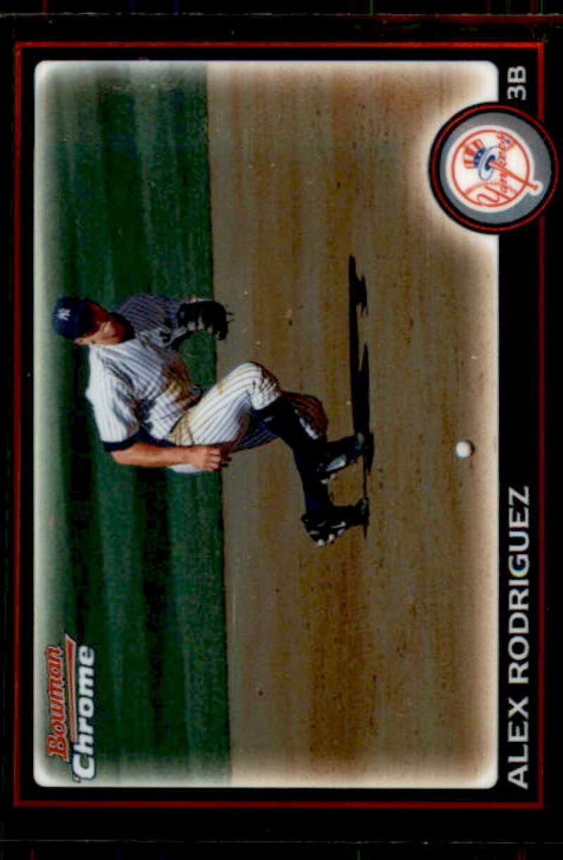 Alex Rodriguez Card 2010 Bowman Chrome Refractors #118 Image 1