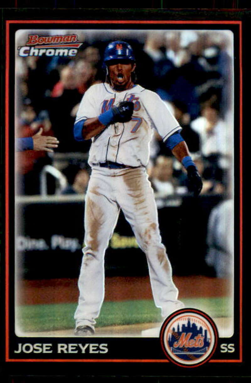 Jose Reyes Card 2010 Bowman Chrome Refractors #149 Image 1