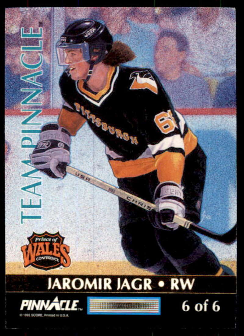 Jaromir Jagr/Brett Hull Card 1992-93 Pinnacle Team Pinnacle #6 Image 1