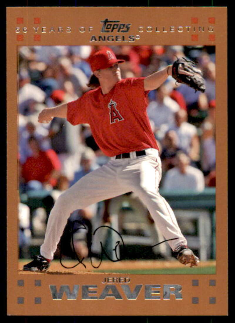 Jered Weaver Card 2007 Topps Copper #75 Image 1