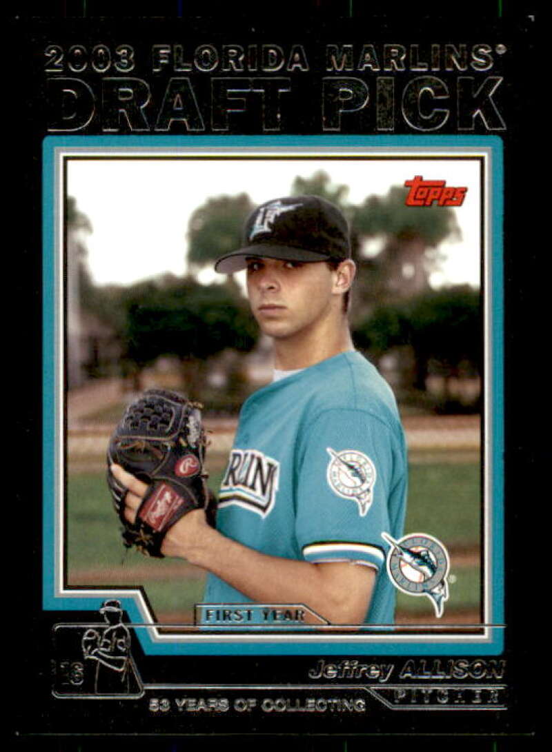 Jeffrey Allison DP Card 2004 Topps Black #672 Image 1