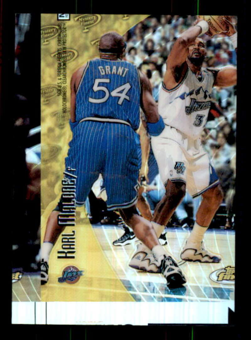 Karl Malone Card 1998-1999 Topps Mystery Finest Image 1