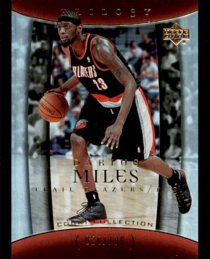 Darius Miles Card 2004-05 Upper Deck Trilogy Gold #82 Image 1