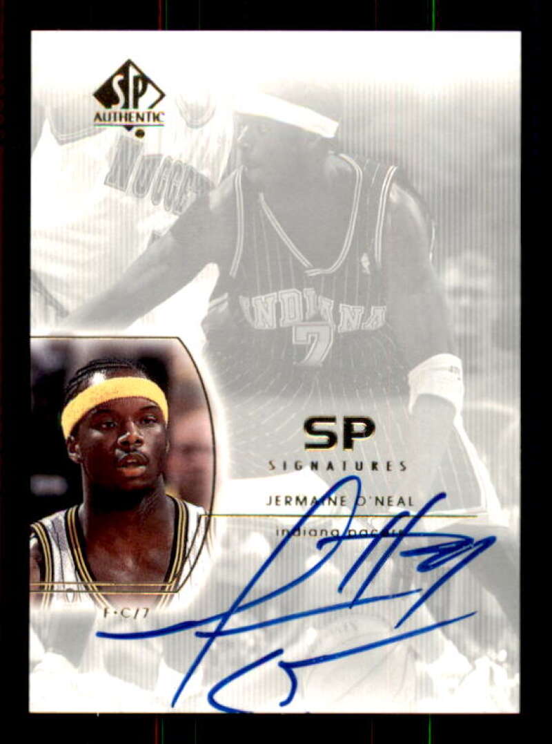 Jermaine O'Neal Card 2002-03 SP Authentic SP Signatures #JO Image 1