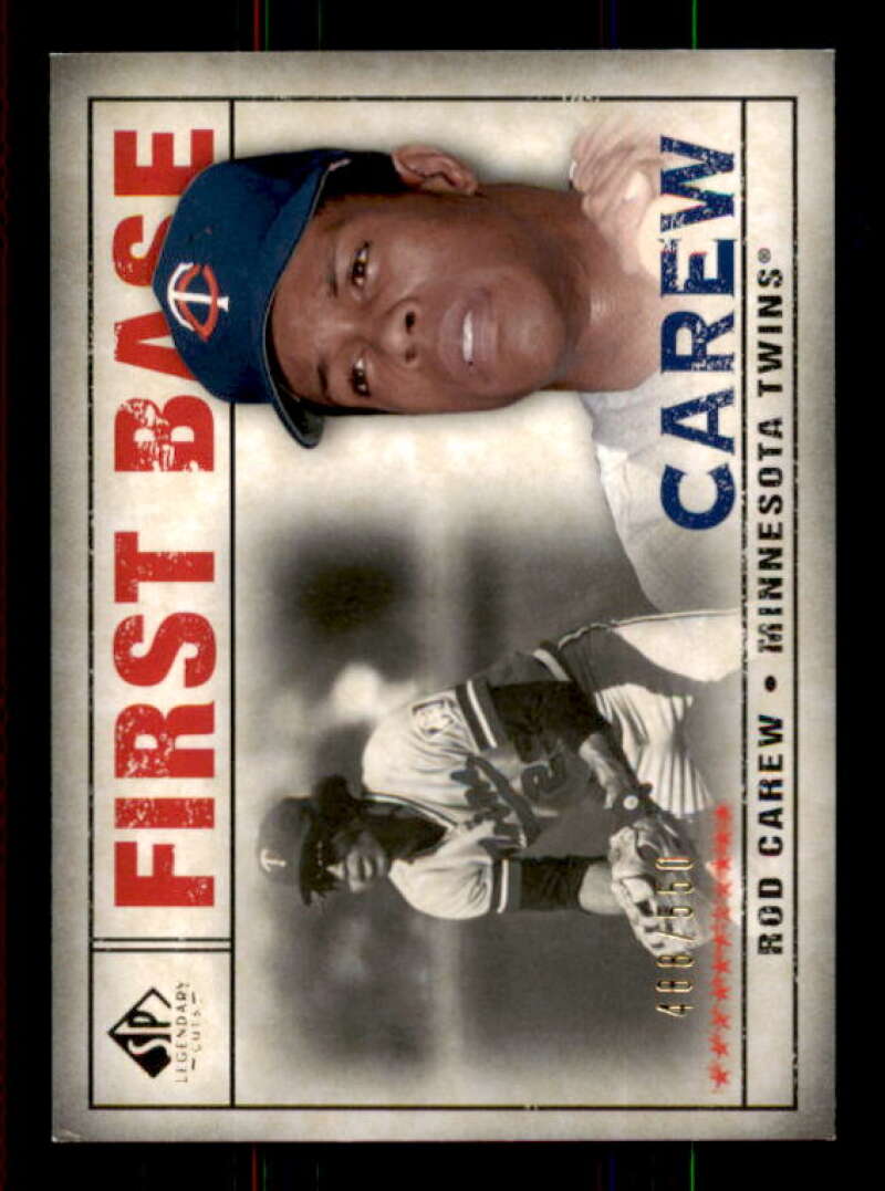 Rod Carew Card 2008 SP Legendary Cuts #174 Image 1