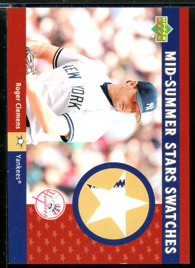 Roger Clemens Card 2003 Upper Deck Mid-Summer Stars Swatches #RC Image 1