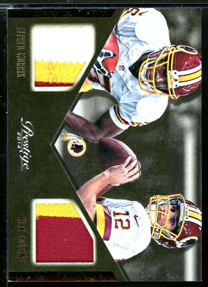 Alfred Morris/Kirk Cousins Card 2014 Prestige Dual NFL Jerseys Prime #1 Image 1