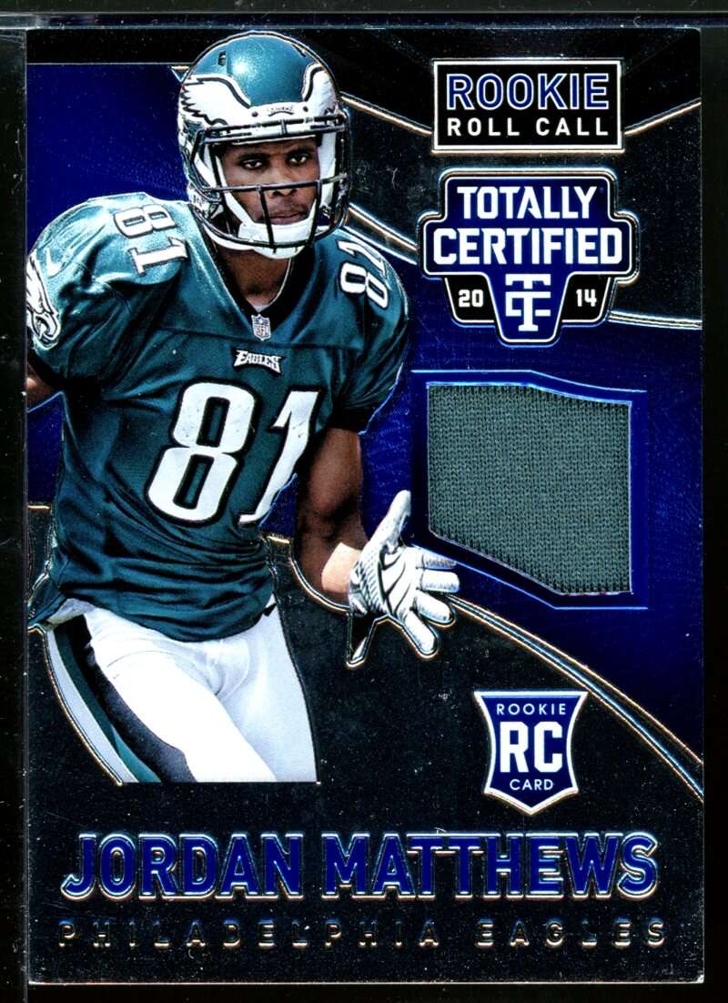 Jordan Matthews 2014 Totally Certified Rookie Roll Call Jerseys Blue #RCCJMA Image 1