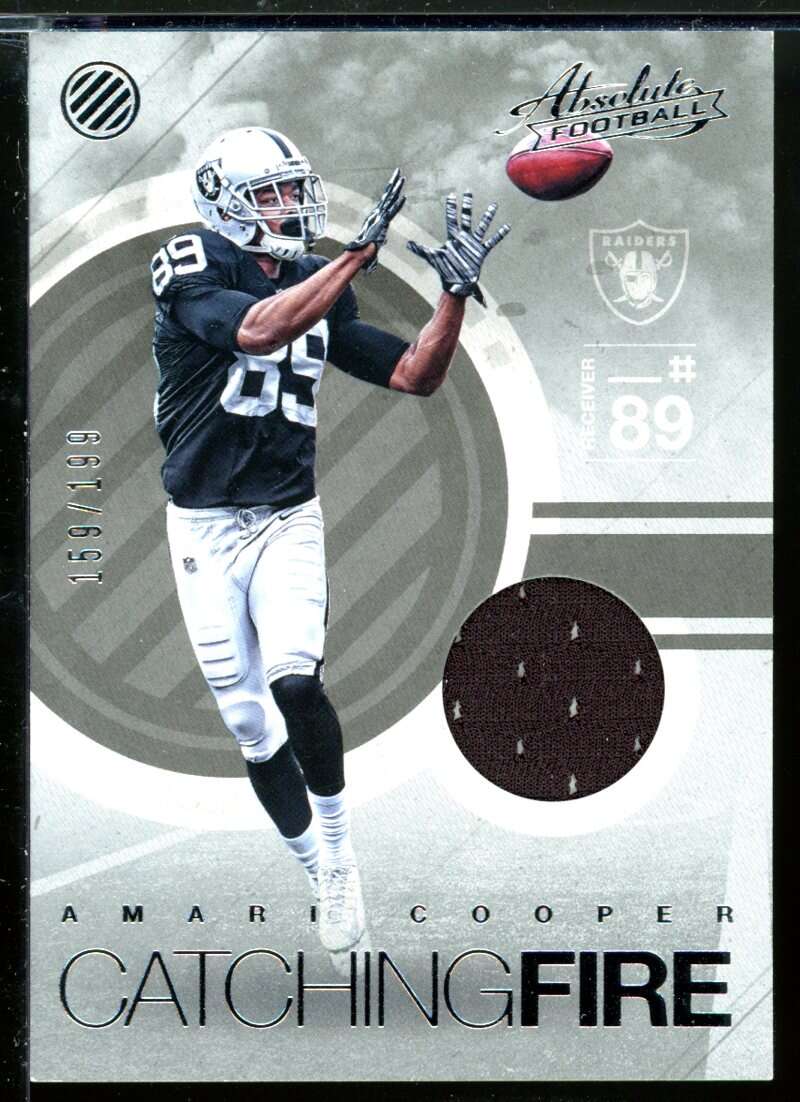 Amari Cooper Card 2016 Absolute Catching Fire Jerseys #1 /199 Image 1