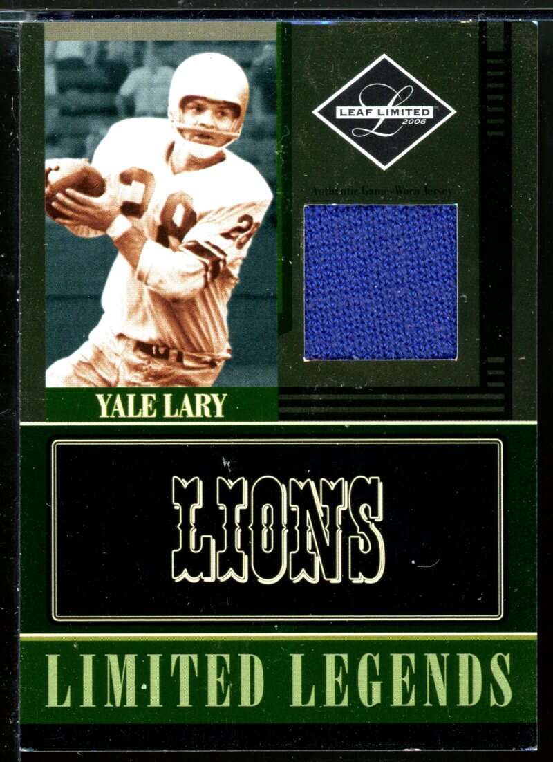 Yale Lary Card 2006 Leaf Limited Legends Materials #8 Image 1
