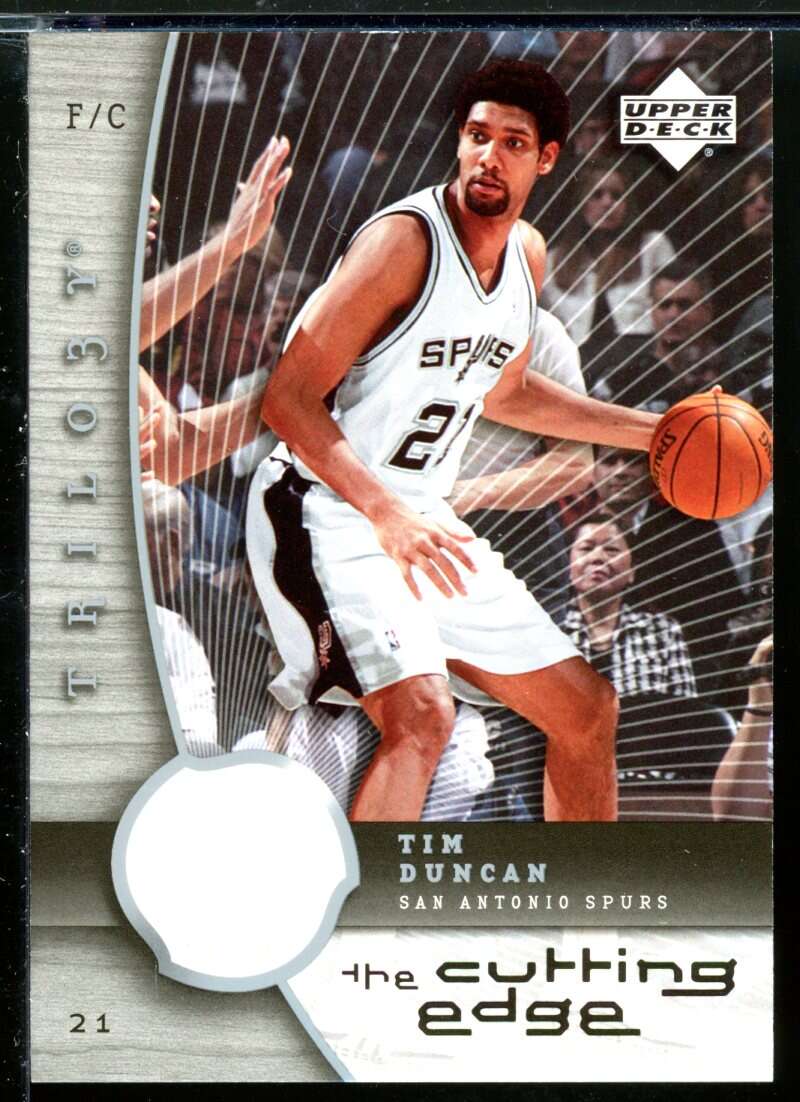 Tim Duncan Card 2005-06 Upper Deck Trilogy The Cutting Edge #TD Image 1