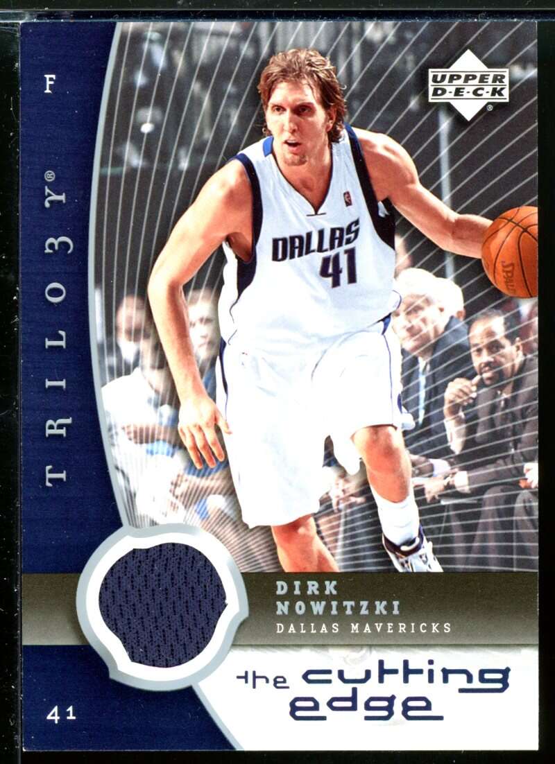 Dirk Nowitzki Card 2005-06 Upper Deck Trilogy The Cutting Edge #DN Image 1