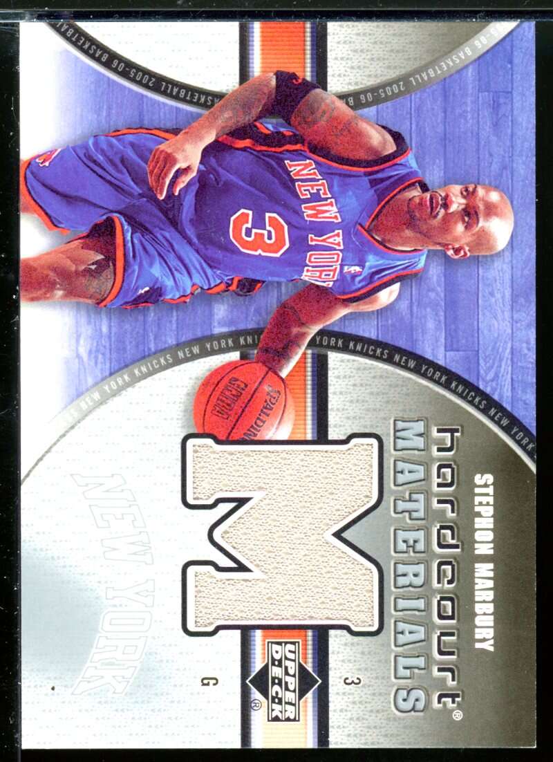 Stephon Marbury Card 2005-06 Upper Deck Hardcourt Materials #SM Image 1