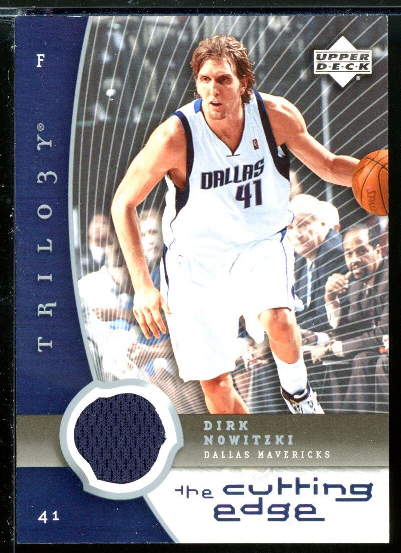 Dirk Nowitzki Card 2005-06 Upper Deck Trilogy The Cutting Edge #DN Image 1