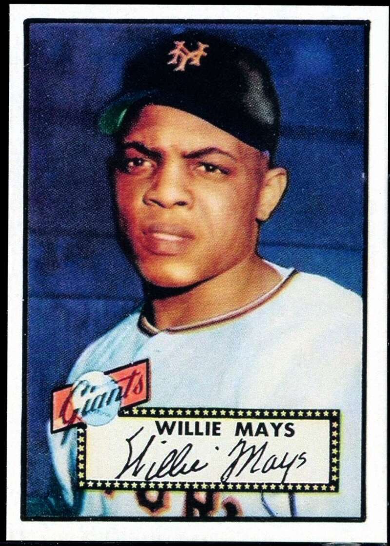 Willie Mays REPRINT Card 1952 Topps #261 Image 1