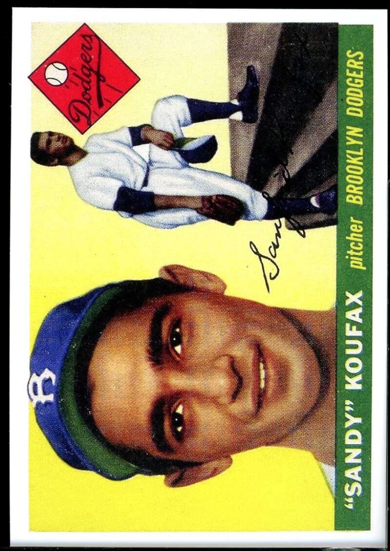 Sandy Koufax Rookie REPRINT Card 1955 Topps #123 Image 1