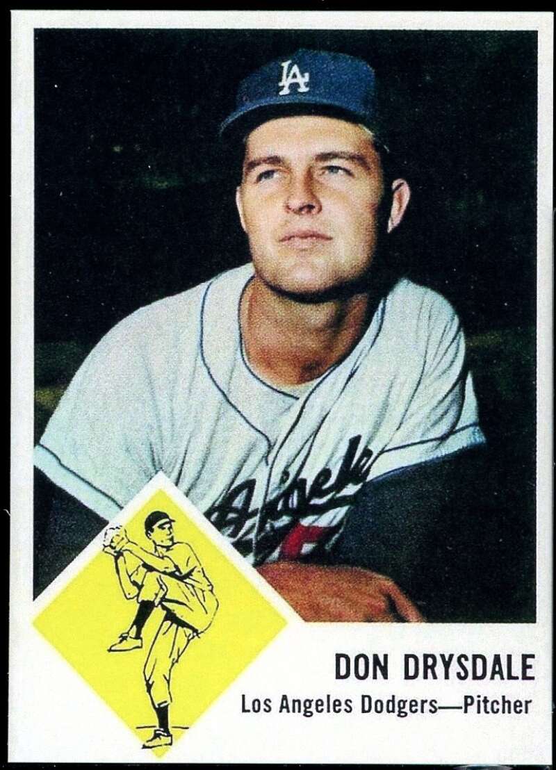 Don Drysdale REPRINT Card 1963 Fleer #41 Image 1