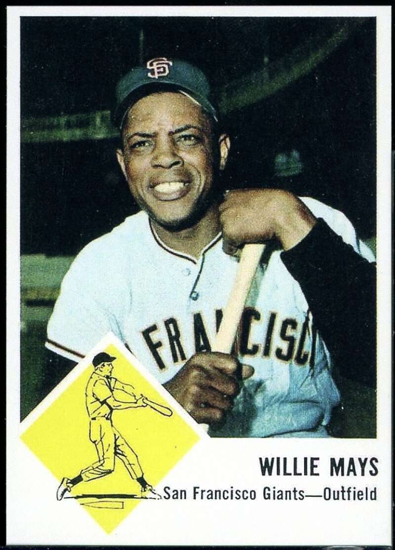 Willie Mays REPRINT Card 1963 Fleer #5 Image 1
