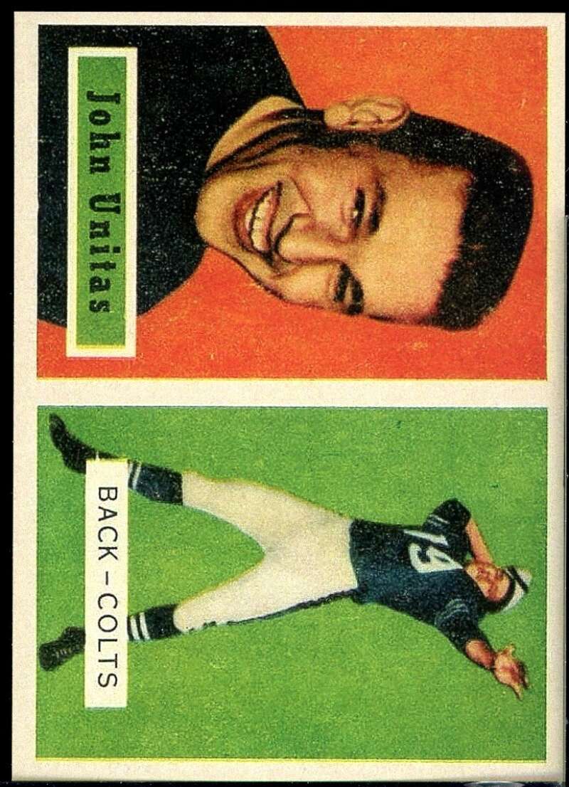 Johnny Unitas REPRINT Card 1957 Topps #138 Image 1