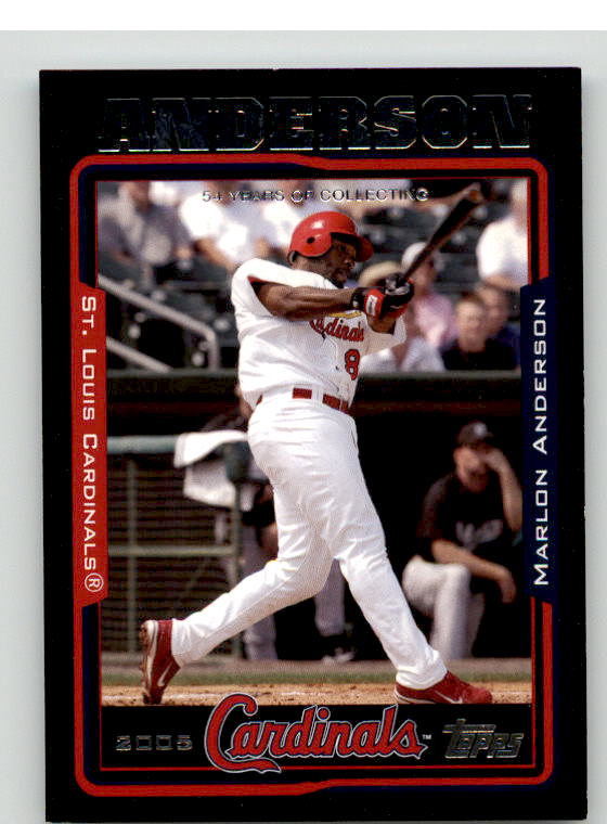 Marlon Anderson Card 2005 Topps Black #94 Image 1