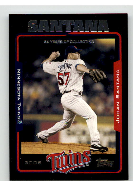 Johan Santana Card 2005 Topps Black #116