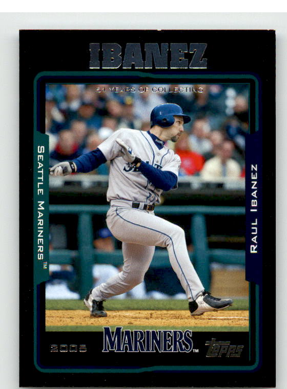 Raul Ibanez Card 2005 Topps Black #123 Image 1