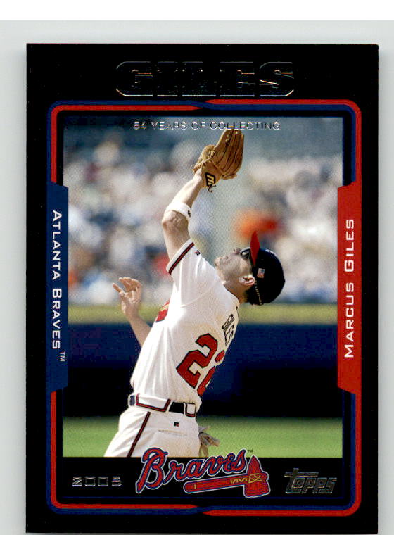Marcus Giles Card 2005 Topps Black #129 Image 1