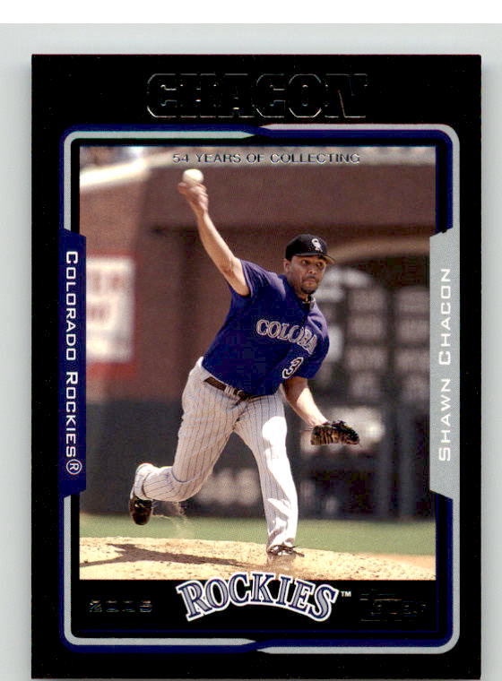 Shawn Chacon Card 2005 Topps Black #159 Image 1