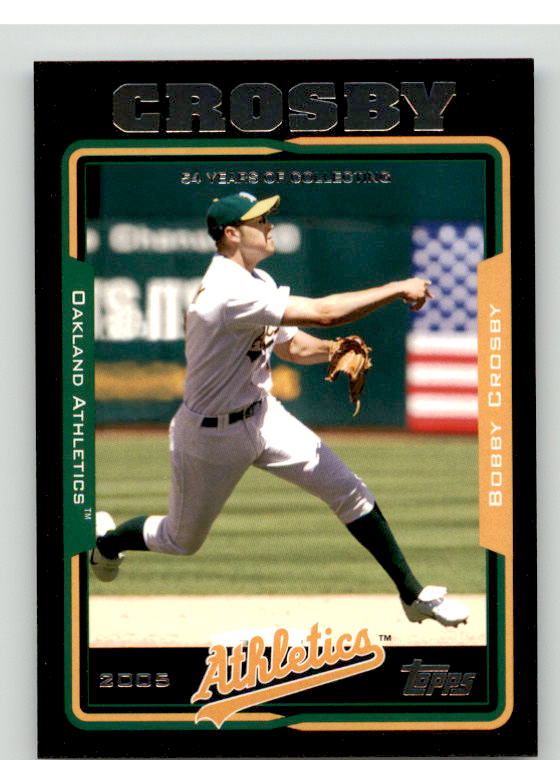 Bobby Crosby Card 2005 Topps Black #169 Image 1