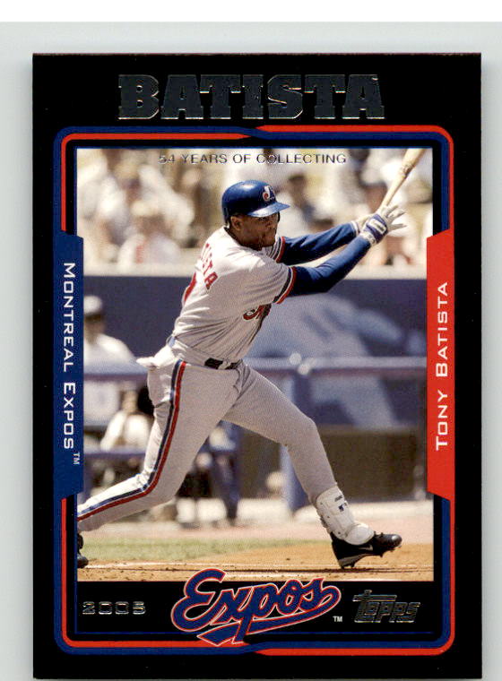 Tony Batista Card 2005 Topps Black #201 Image 1