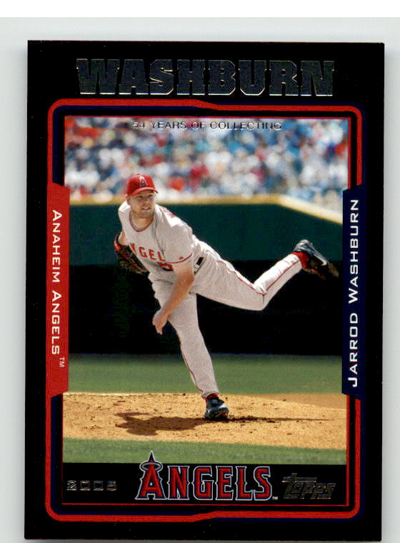 Jarrod Washburn Card 2005 Topps Black #211 Image 1