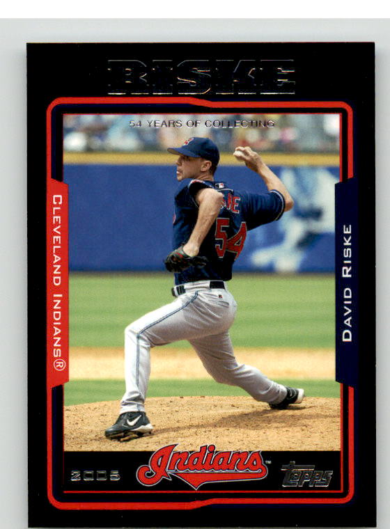 David Riske Card 2005 Topps Black #218 Image 1