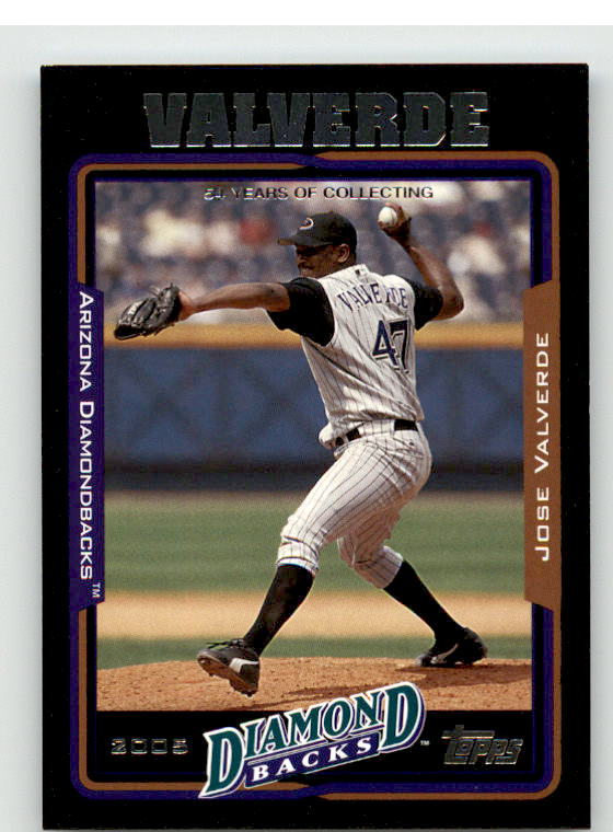 Jose Valverde Card 2005 Topps Black #232 Image 1