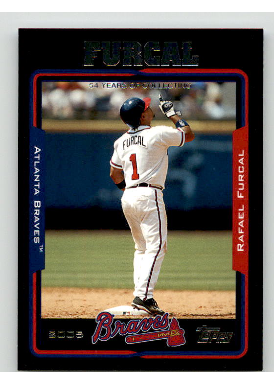 Rafael Furcal Card 2005 Topps Black #247 Image 1