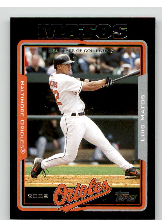 Luis Matos Card 2005 Topps Black #249 Image 1