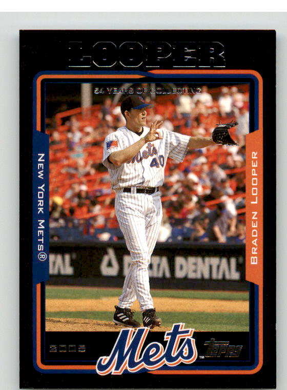 Braden Looper Card 2005 Topps Black #255 Image 1