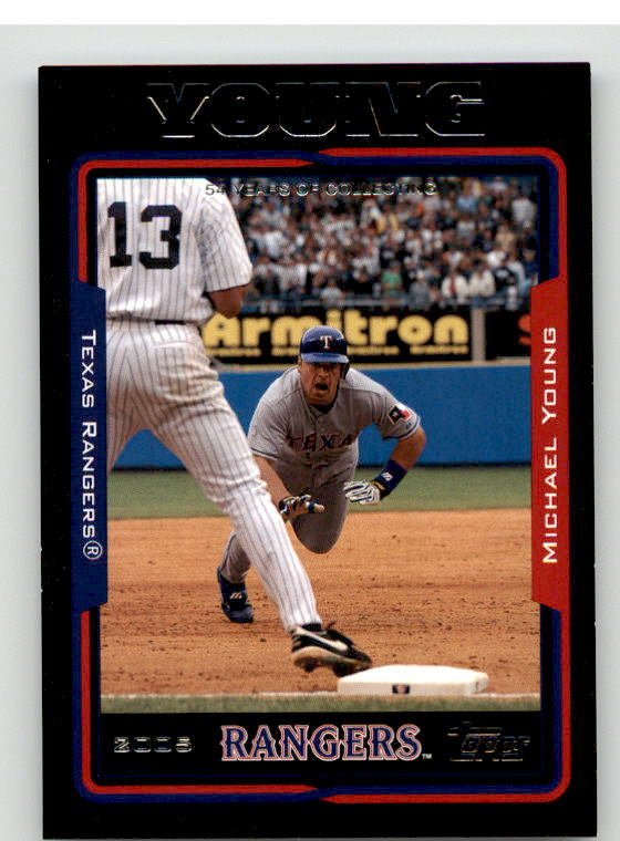 Michael Young UER Card 2005 Topps Black #263 Image 1