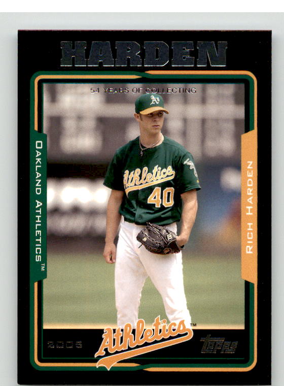 Rich Harden Card 2005 Topps Black #266 Image 1