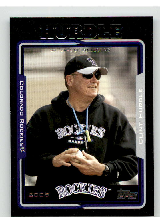 Clint Hurdle MG Card 2005 Topps Black #276 Image 1