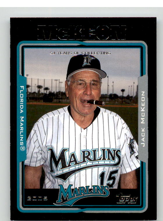 Jack McKeon MG Card 2005 Topps Black #278 Image 1