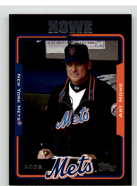 Art Howe MG Card 2005 Topps Black #285 Image 1