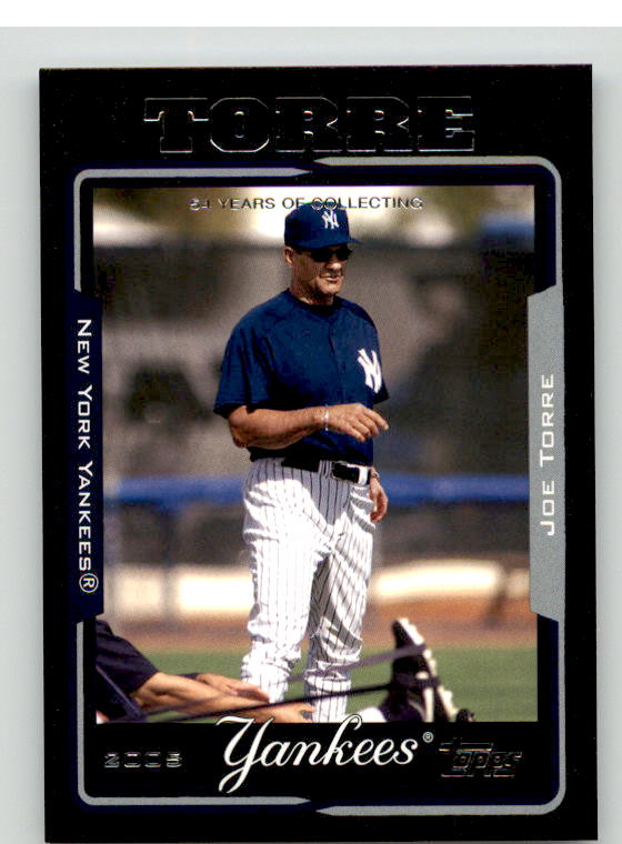 Joe Torre MG Card 2005 Topps Black #286 Image 1